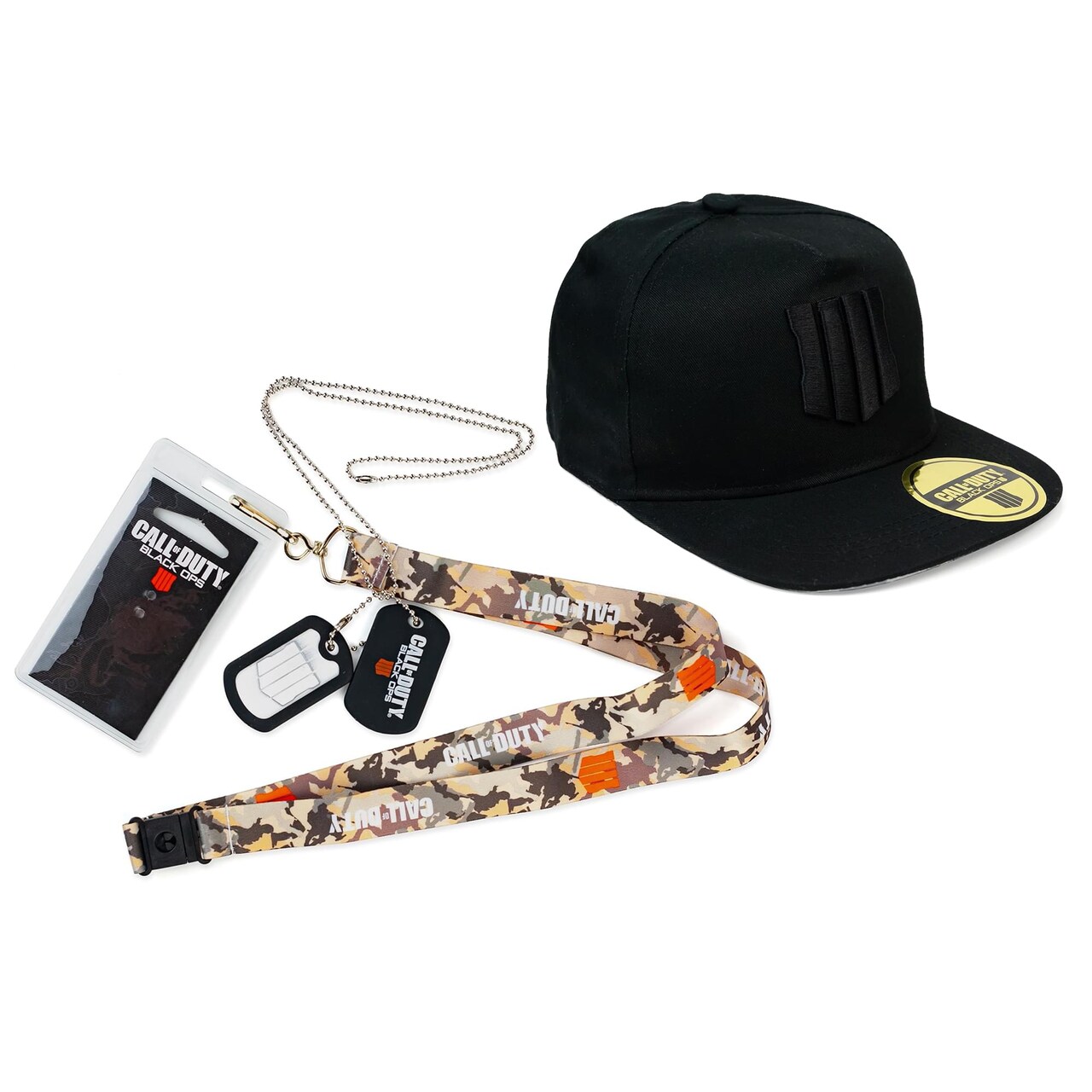 Call of Duty Black Ops 4 Gift Set | Logo Snapback Cap & Lanyard